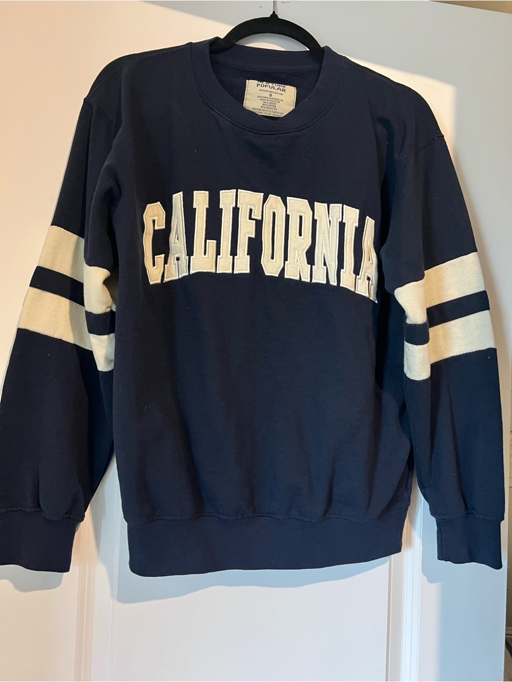 California Crewneck Sweatshirt - Navy & Cream